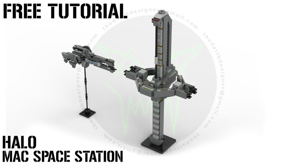 LEGO MOC HALO Mac Cannon Space Station | 1:3500 Scale by DarthDesigner ...