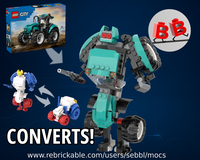 60498: Transforming Tractor / Old Mech "Donald"