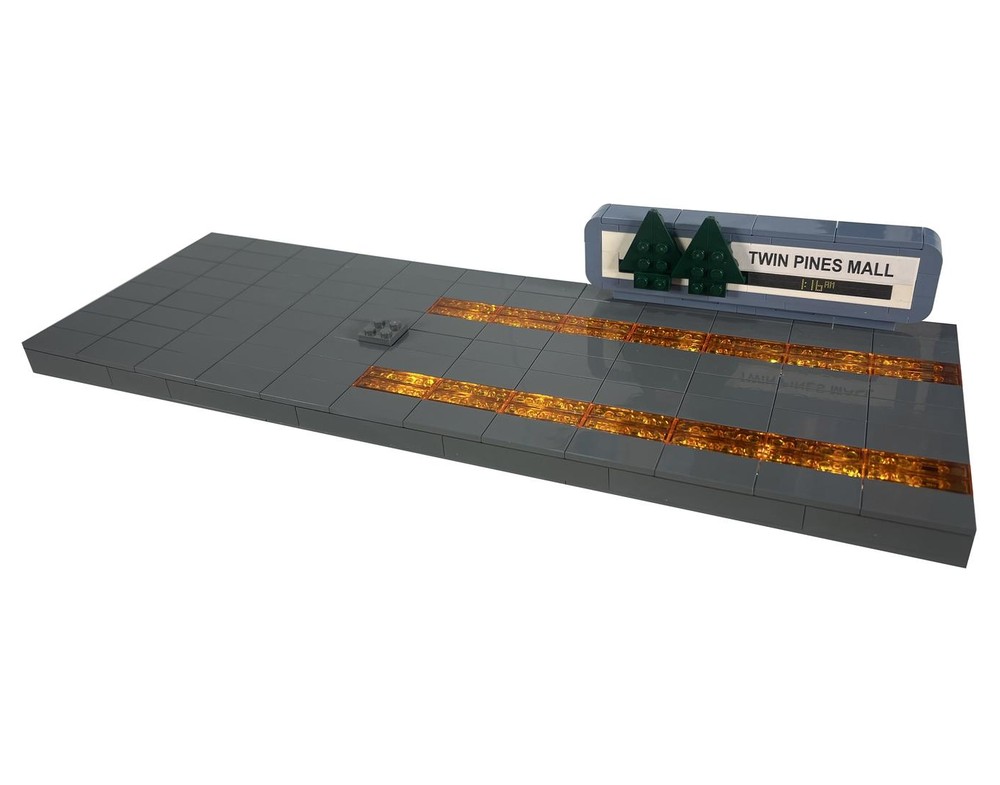 LEGO MOC Light-up fire trails & Twin Pines Mall sign for Back to the ...