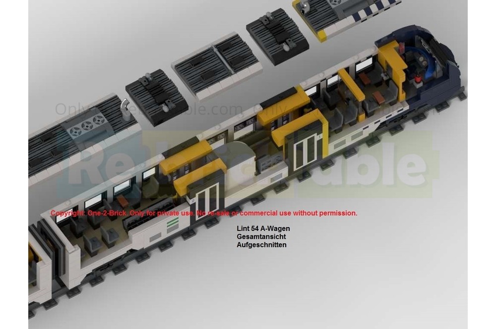 LEGO MOC-246621 German Class 620/622 - Alstom Coradia Lint 54/81 by ONE ...
