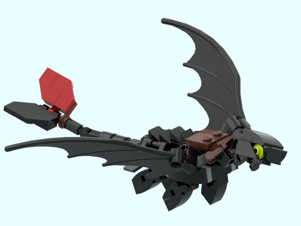 LEGO MOC-246650 Toothless by AceOfJades15 | Rebrickable - Build with LEGO
