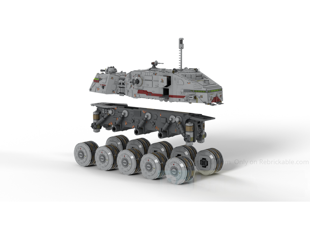LEGO MOC-246665 HAVw A6 Juggernaut/Turbo Tank Minifigure Scale by