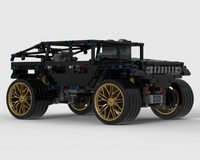 RC CAR (HUMMER H1 Inspired Technic MOC – Lightweight Version)