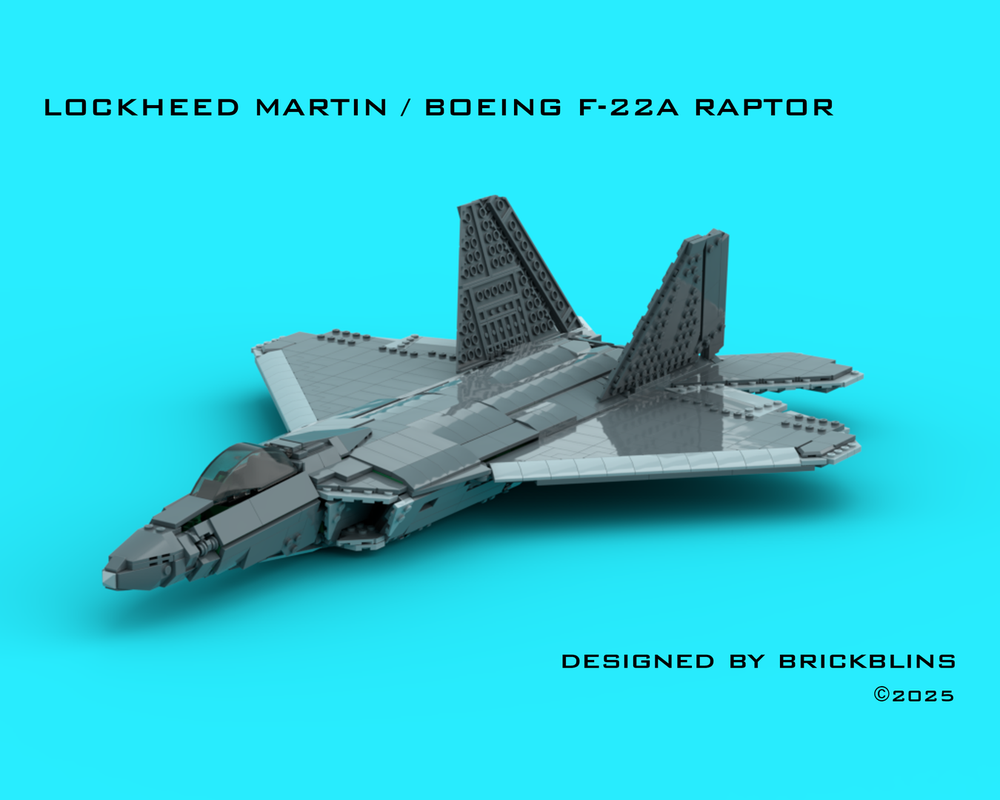 LEGO MOC-246867 F-22 Raptor by Brickblins | Rebrickable - Build with LEGO