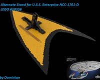 Alternate Stand for U.S.S. Enterprise NCC-1701-D (LEGO #10356)