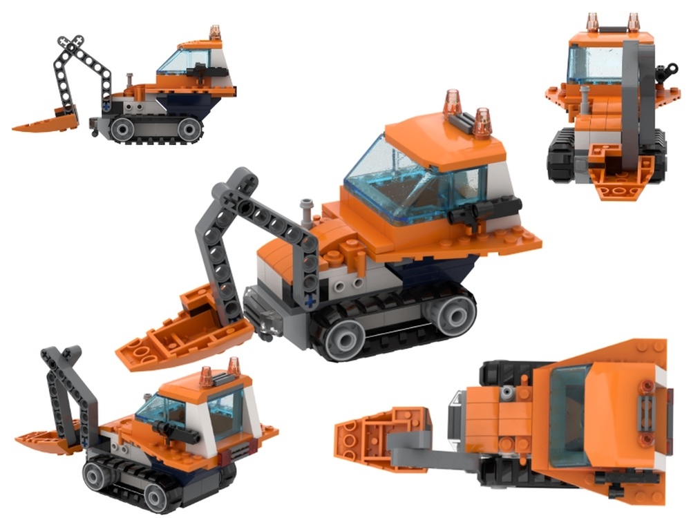 LEGO MOC Arctic excavator (60194) by BriXperiMent | Rebrickable - Build with
