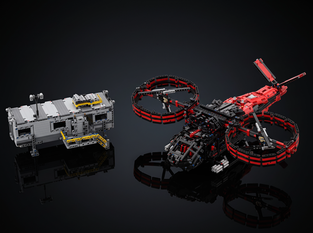 LEGO MOC-247168 42082 Samson SA-2-inspired Sci-Fi Helicopter