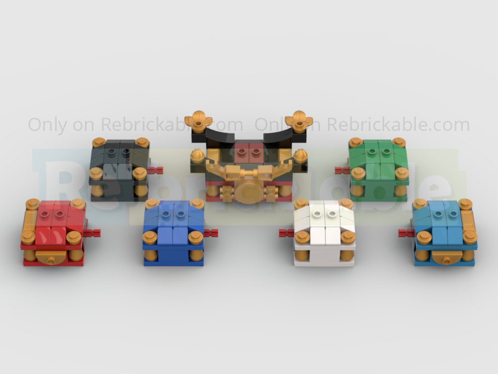 LEGO MOC-247218 -Ninjago- 15th Anniversary Minifig Display stand