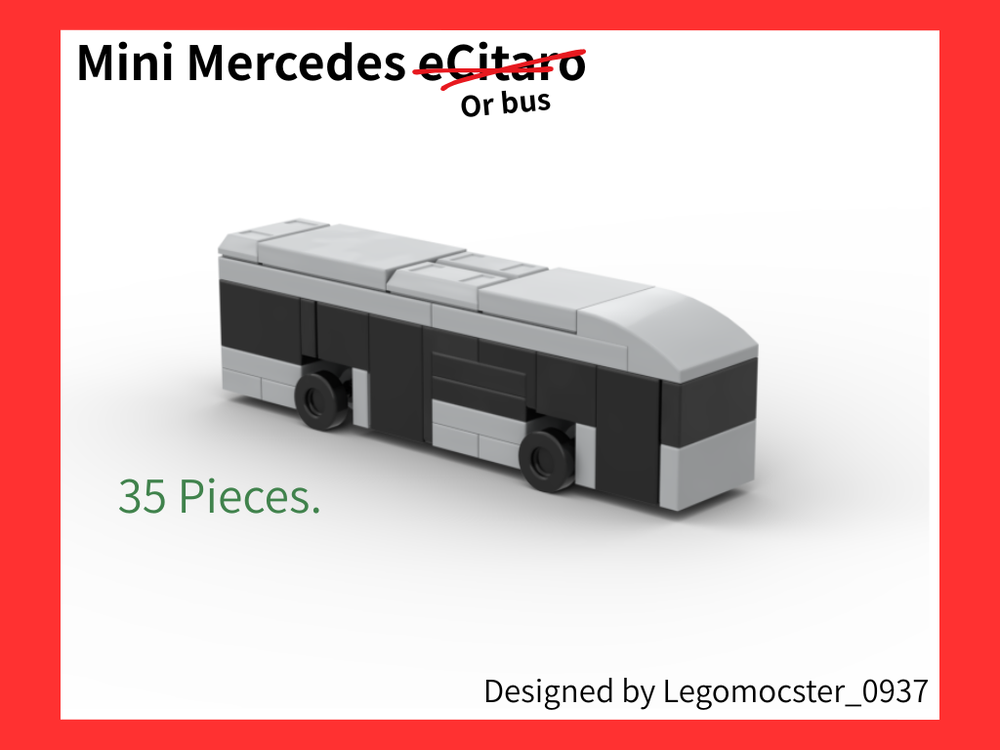 LEGO MOC-247499 Micro City Bus by Legomocster_0937 | Rebrickable ...