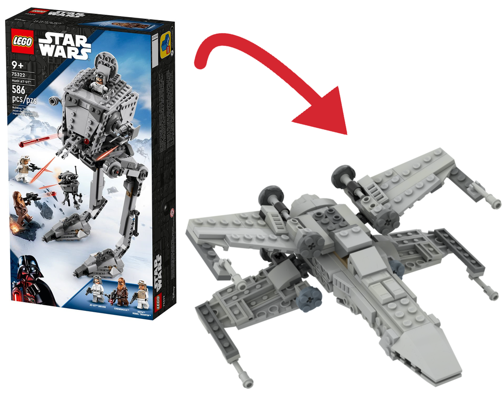LEGO MOC-247698 Xwing - Alternate build of 75322 by PijusM ...