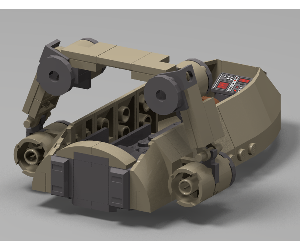 LEGO MOC-247717 LU7 Landspeeder by Krieg_15 | Rebrickable - Build with LEGO