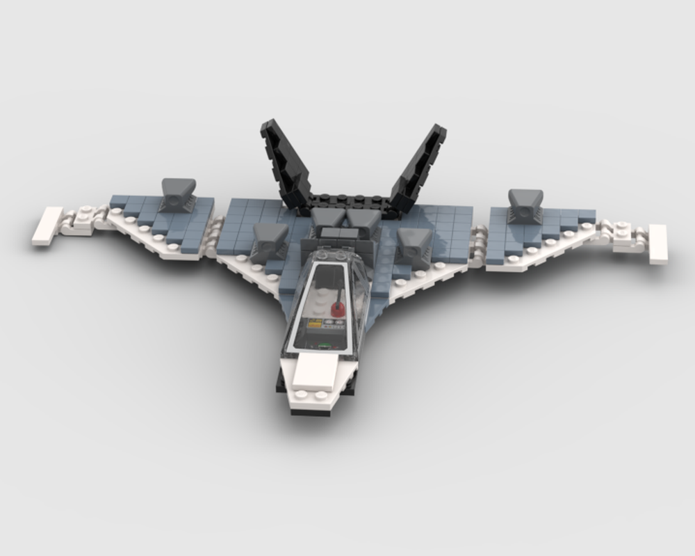 LEGO MOC-247974 Stealth Plane 2 by 4dh1n | Rebrickable - Build with LEGO