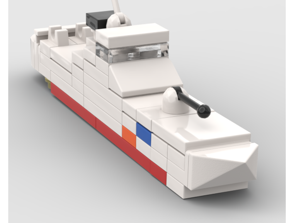 LEGO MOC-248032 Coast Guar Cutter (Micro) by Nosduh452 | Rebrickable ...