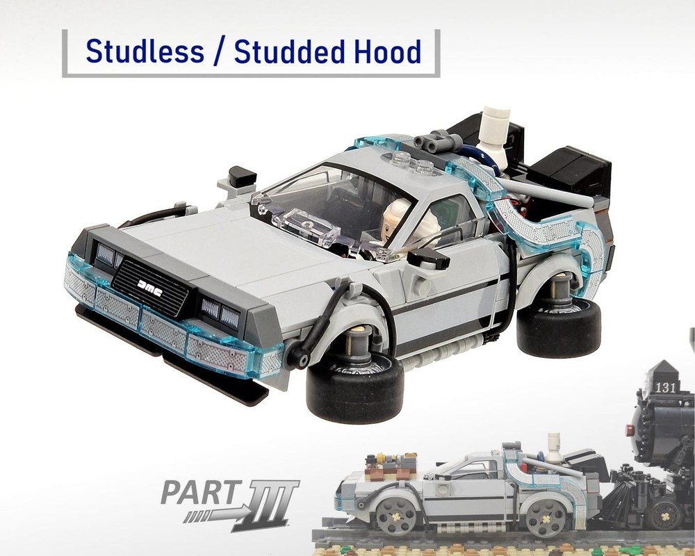 LEGO MOC-248059 77256 Time Machine with Folding Wheels + Studless Hood ...