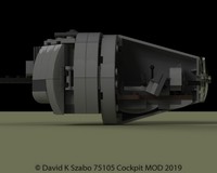 Cockpit MOD for 75105 TFA Millennium Falcon