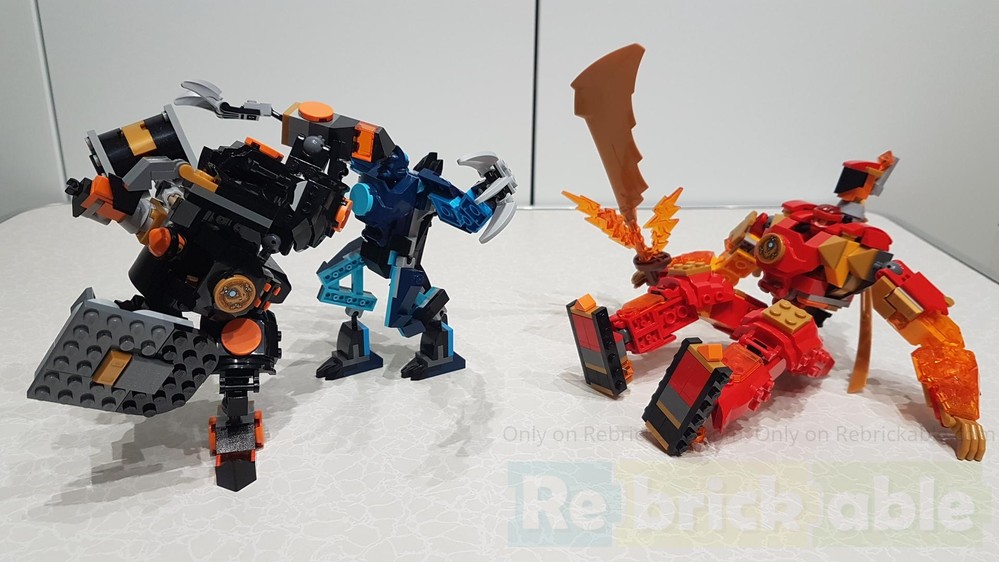 LEGO MOC Lava mech, dwarf mech and wolf mech by Somehow Bricks ...