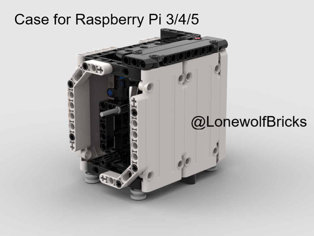 LEGO MOC Raspberry Pi case for Pi 3B/4*/5 by LonewolfBricks ...