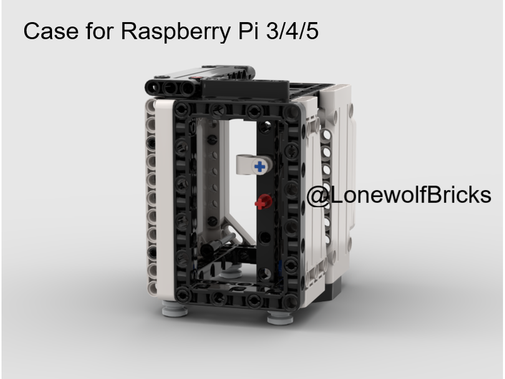 LEGO MOC Raspberry Pi case for Pi 3B/4*/5 by LonewolfBricks ...