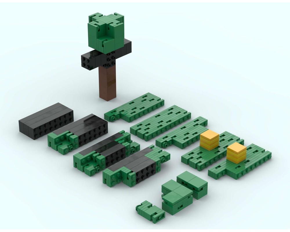 LEGO MOC-248744 Block Accurate Oak Trees by CloneFlame102 | Rebrickable ...