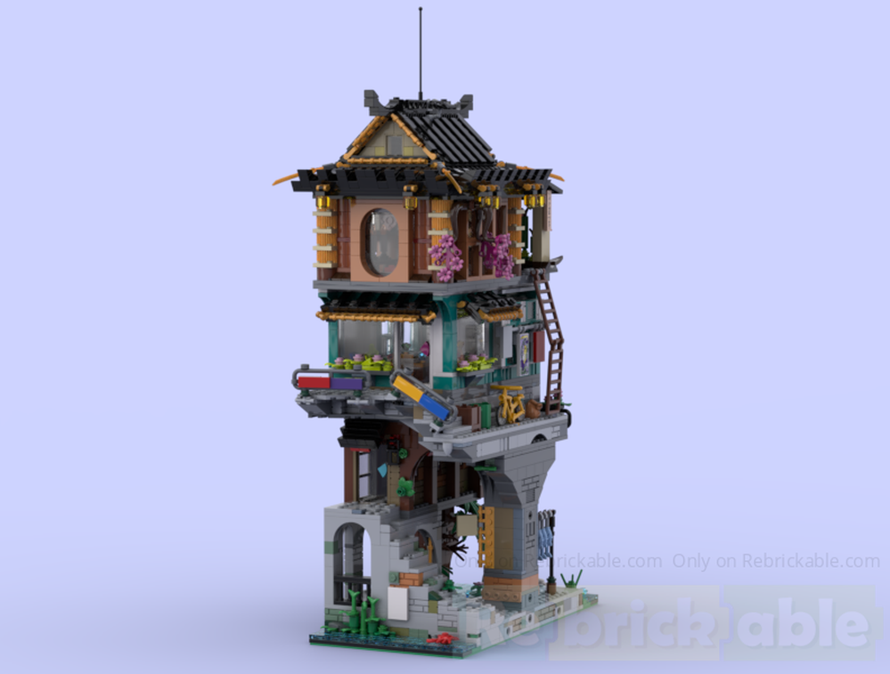 LEGO MOC-249142 Ninjago City Neighborhood Connection Building by