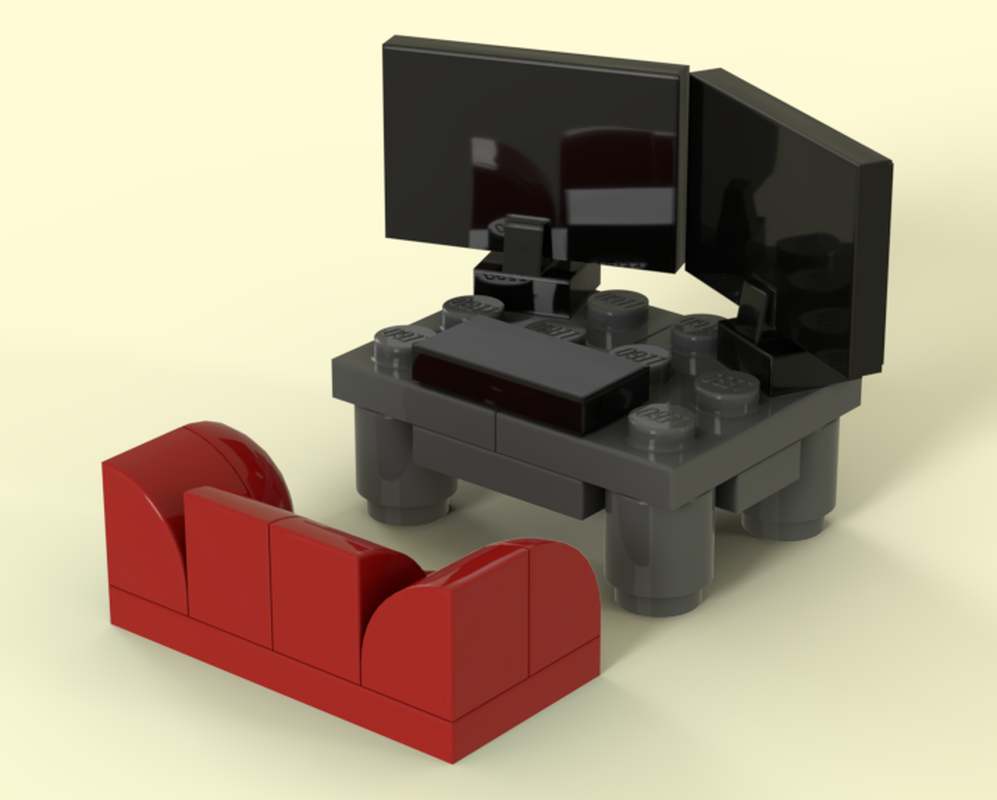 LEGO MOC-249206 gaming setup + comfy chair by full octane oliverz ...