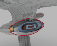 Replacement Deflector for Lego Enterprise (Set: 10356-1)