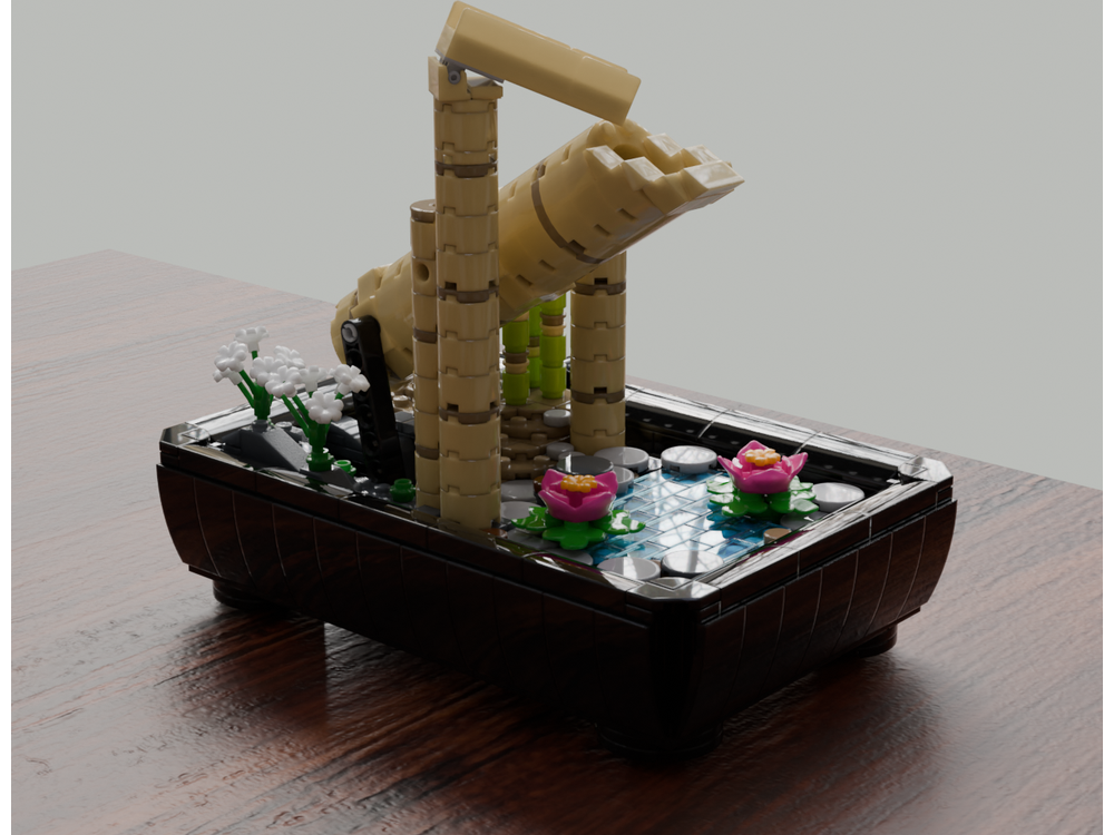 うにページ LEGO MOC-249361 Working Japanese Bamboo Fountain (Shishi-Odoshi