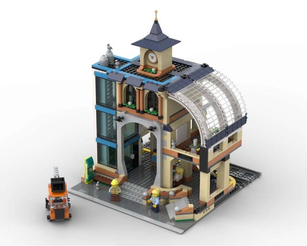 LEGO MOC-249439 Central Train Station Modular Build by ...
