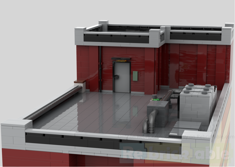 LEGO MOC-249445 Iwatodai Dorm Modular Part 5 (Rooftop) - Persona 3 ...