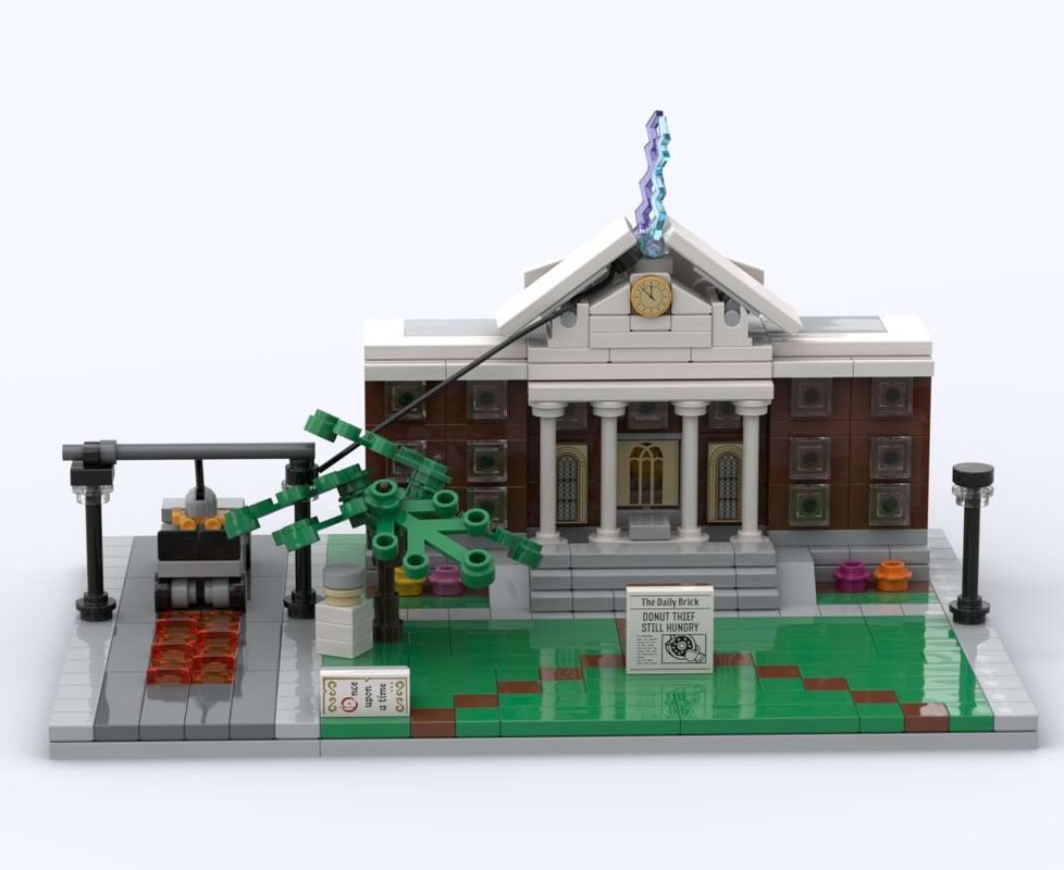 LEGO MOC-249451 Mini Scale - Back to the Future Hill Valley Courthouse ...