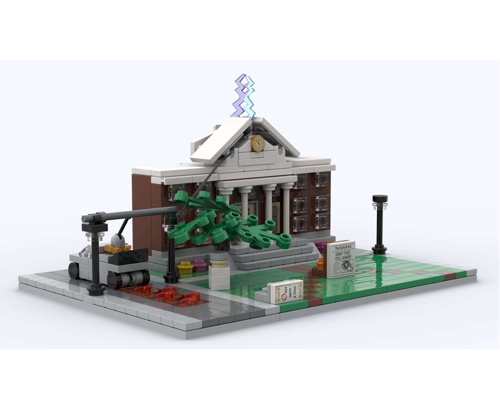 LEGO MOC-249451 Mini Scale - Back to the Future Hill Valley Courthouse ...