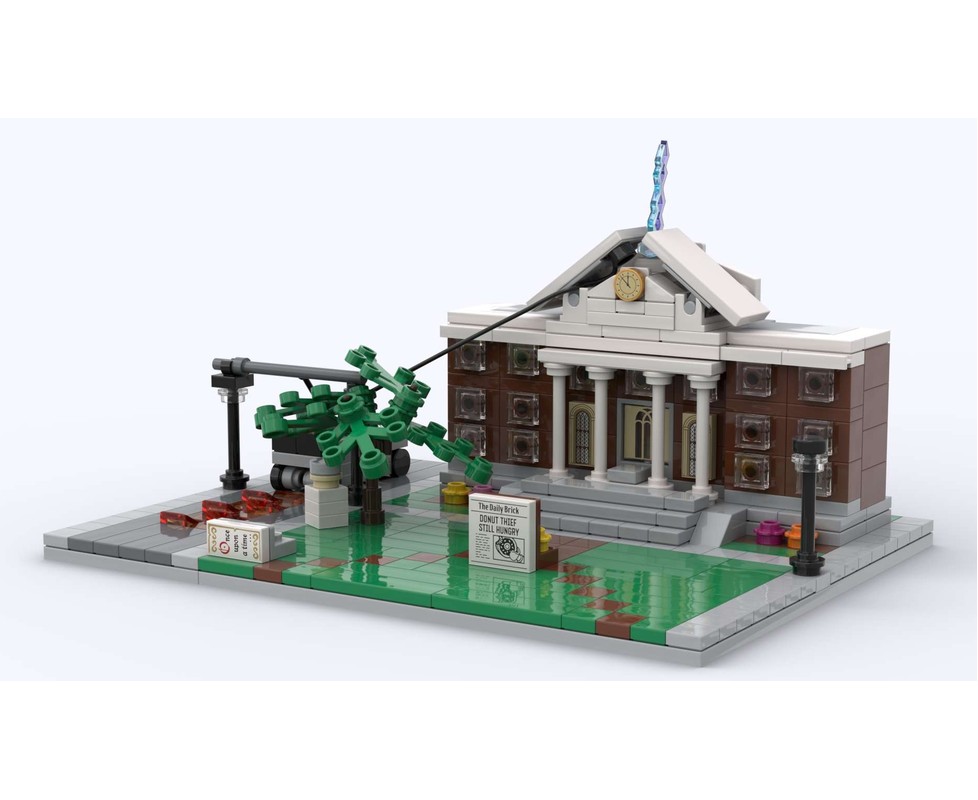 LEGO MOC-249451 Mini Scale - Back to the Future Hill Valley Courthouse ...