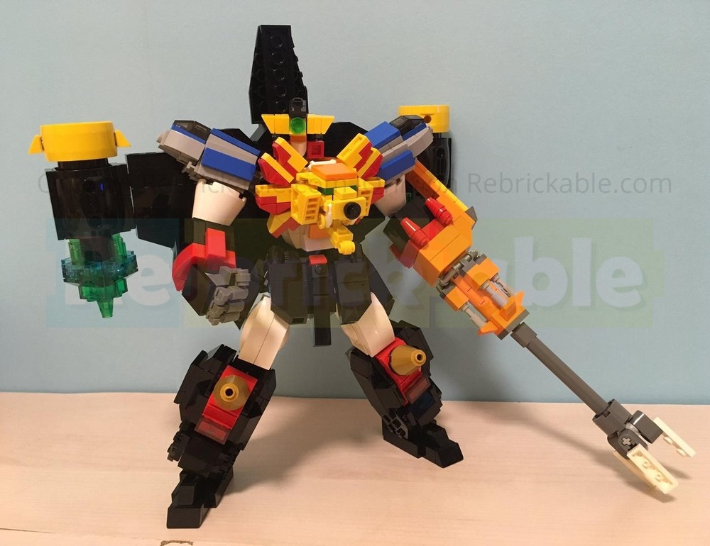 LEGO MOC MF-016A King of Braves 勇者王 Stealth Gao II & Goldion Hammer ...