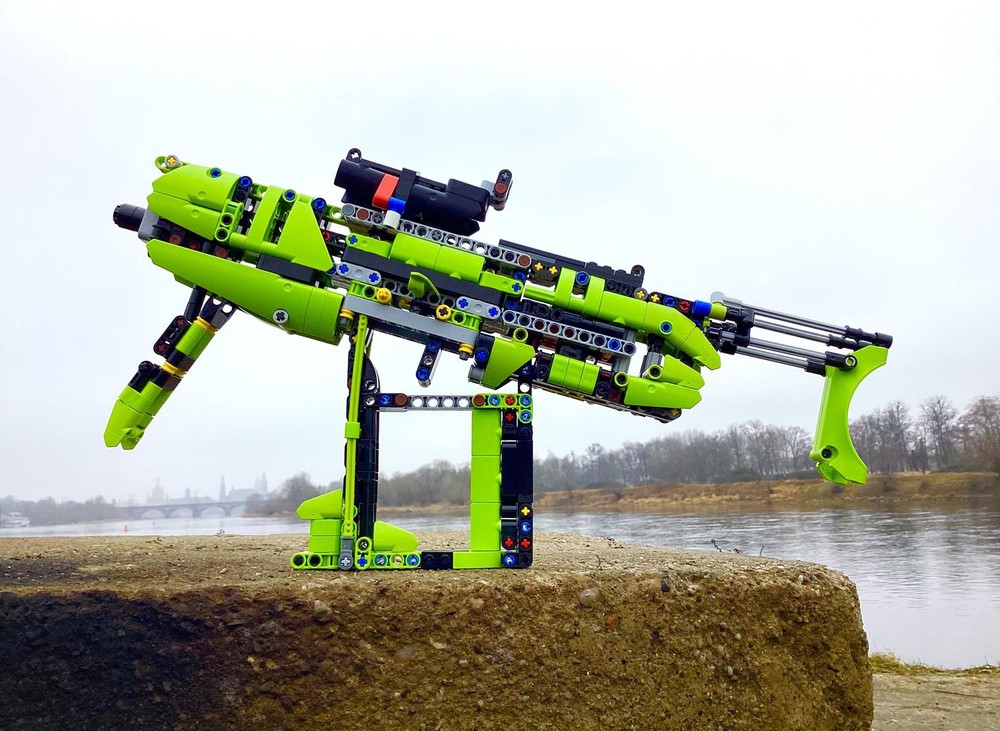 LEGO MOC-249529 Borderlands Cheat Code SMG by robotmovement