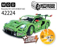 42224 Porsche 911 GT3 R REXY AO Racing Car RC MOD for Power Function Motors