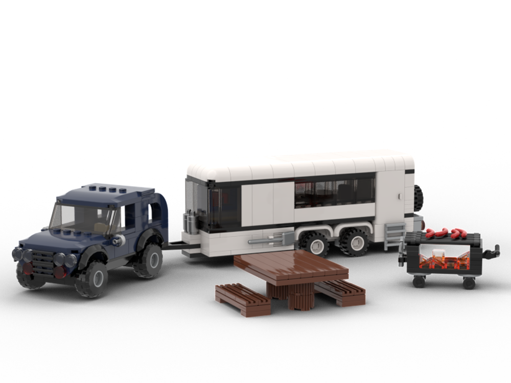 LEGO MOC-249599 SUV and trailer RV by Viernes | Rebrickable - Build ...