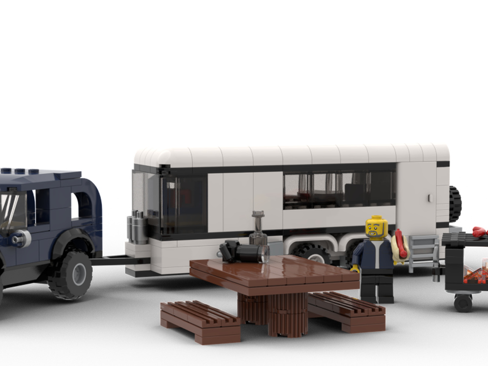 LEGO MOC-249599 SUV and trailer RV by Viernes | Rebrickable - Build ...