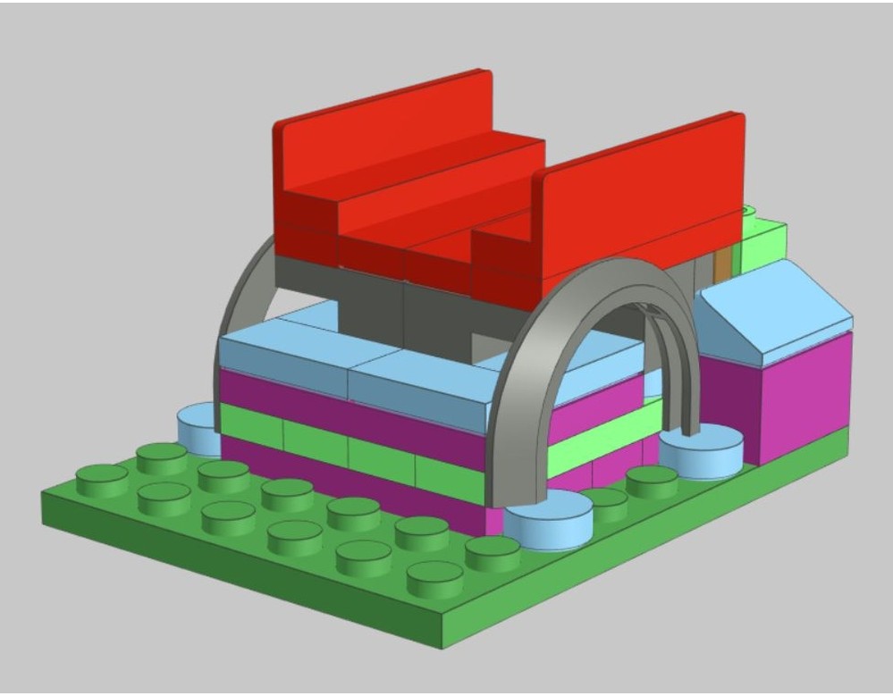 LEGO MOC Bed Frame Rack for MOC-27778 by TurboRatRods | Rebrickable ...