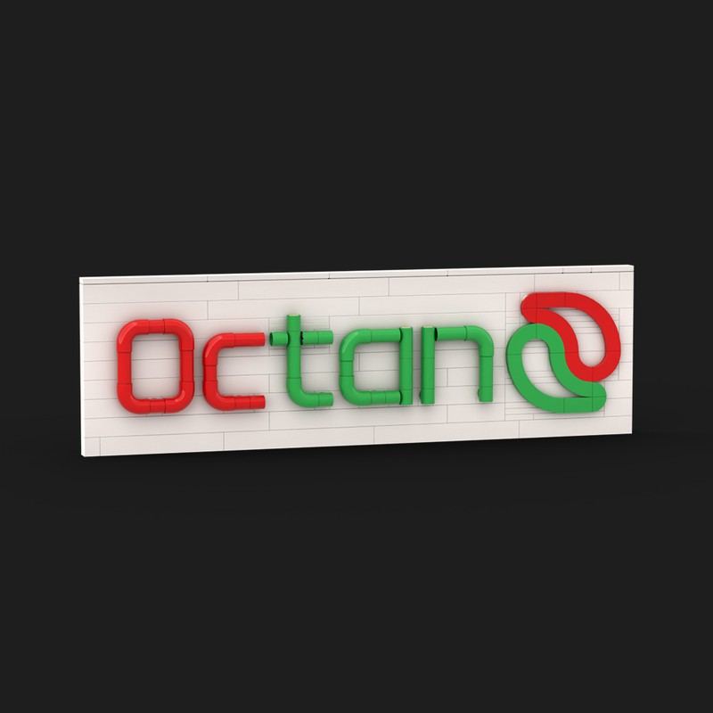 LEGO MOC-249936 Octan Logo Sign – City Gas Station Display by PriBri ...
