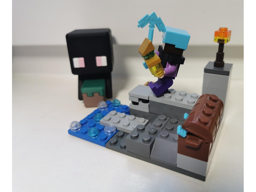 LEGO MOC Mini Cave (Mine-craft) by Mello_Bricks | Rebrickable - Build ...