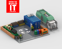 Modular Recycling area: Display for set 60495-1 - Recycling Truck