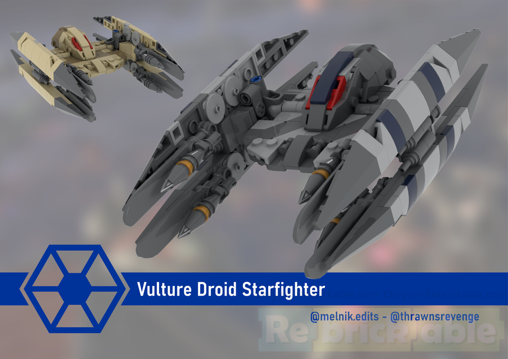 LEGO MOC-249990 Vulture Droid by ThrawnsRevenge | Rebrickable - Build ...