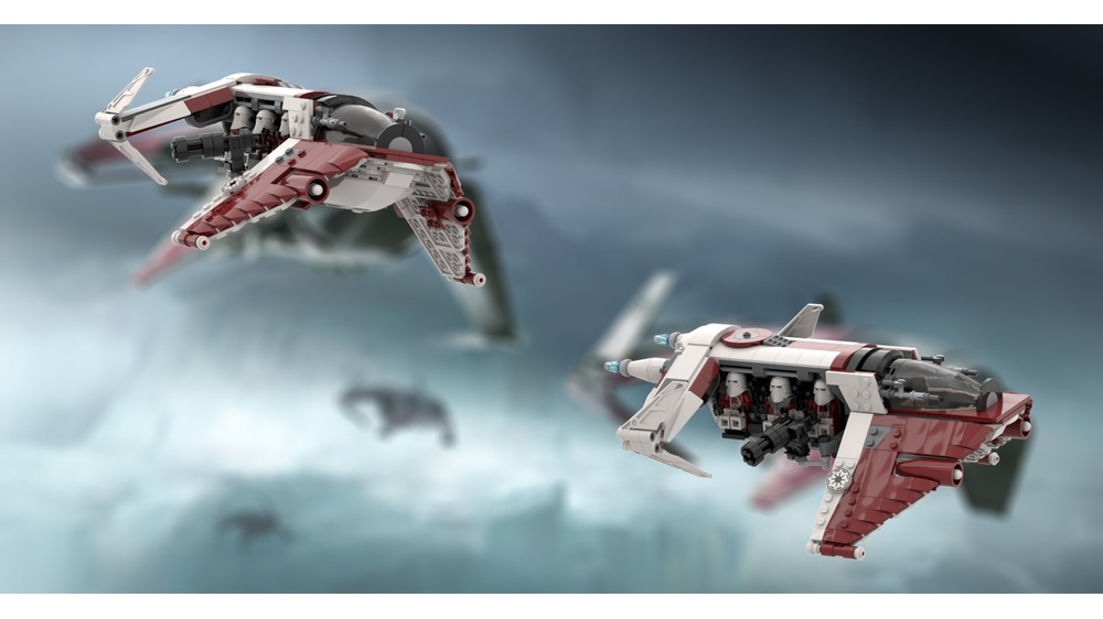 LEGO MOC-250030 SW Republic Marines Low altitude gunship Upgraded ...