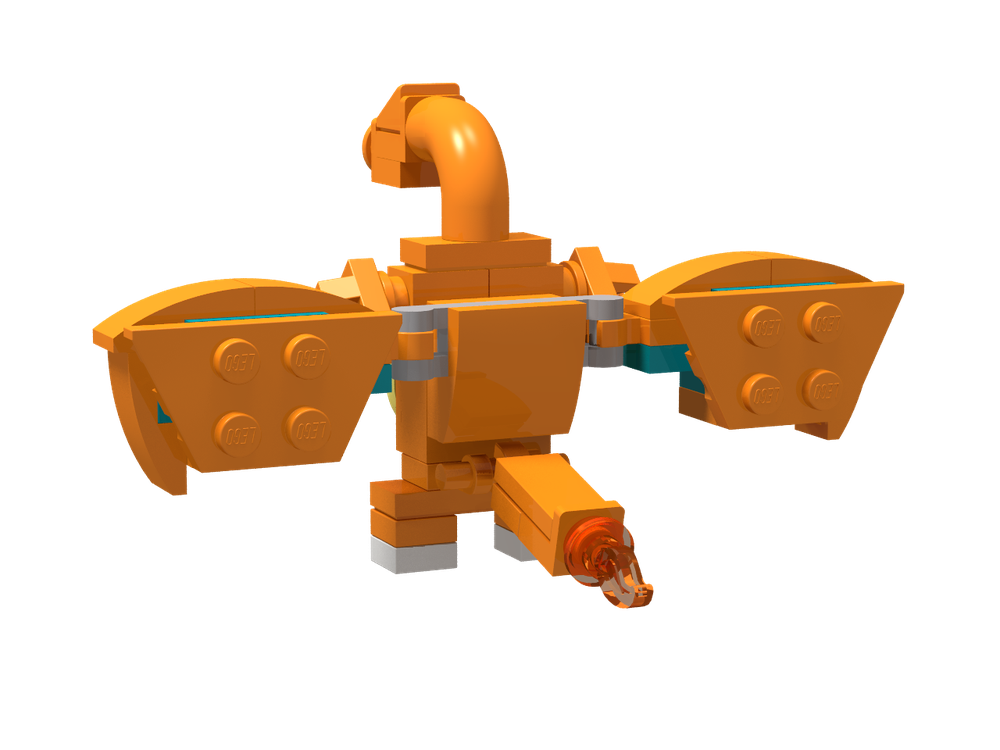 LEGO MOC Charizard - Brick Built Wings by Littlehof5 | Rebrickable ...