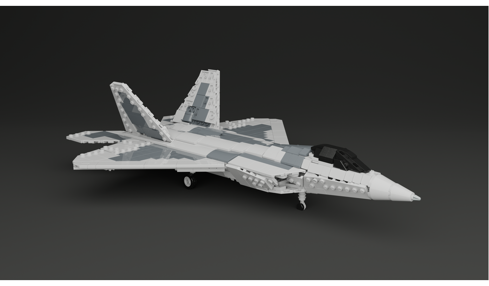 LEGO MOC-250077 Lego F-22A Raptor in 1/45th scale by BobbyLegoBuilds ...