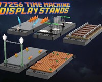 LEGO MOC-250098 77256 Time Machine Display Stands by Pfundjj