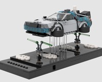 LEGO MOC-250098 77256 Time Machine Display Stands by Pfundjj
