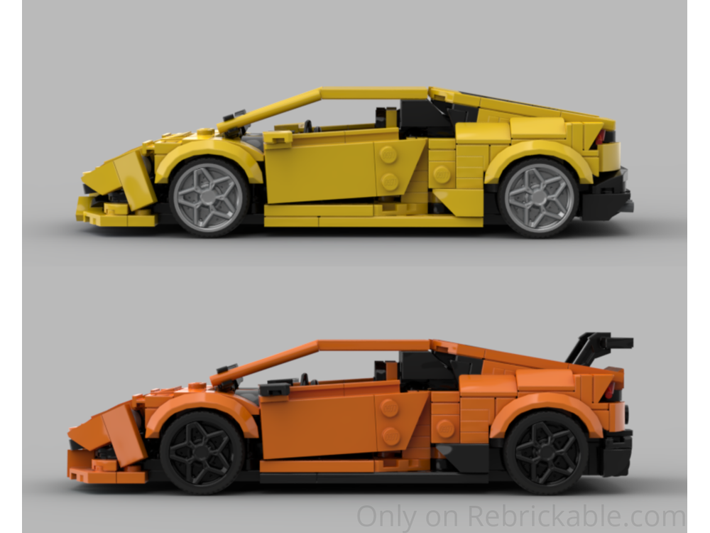 LEGO MOC-250167 Lamborghini Huracan 5in1- LP610-4, Performante, EVO ...