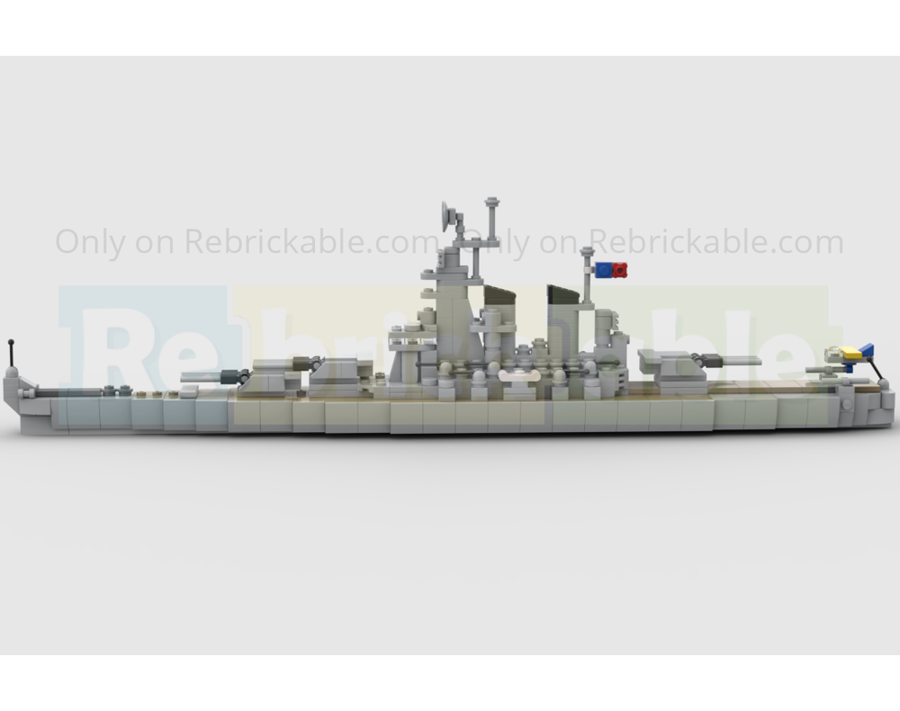 LEGO MOC-250197 USS Iowa by DRAK36 | Rebrickable - Build with LEGO