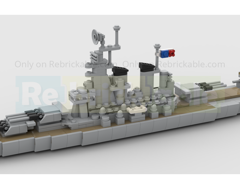 LEGO MOC-250197 USS Iowa by DRAK36 | Rebrickable - Build with LEGO